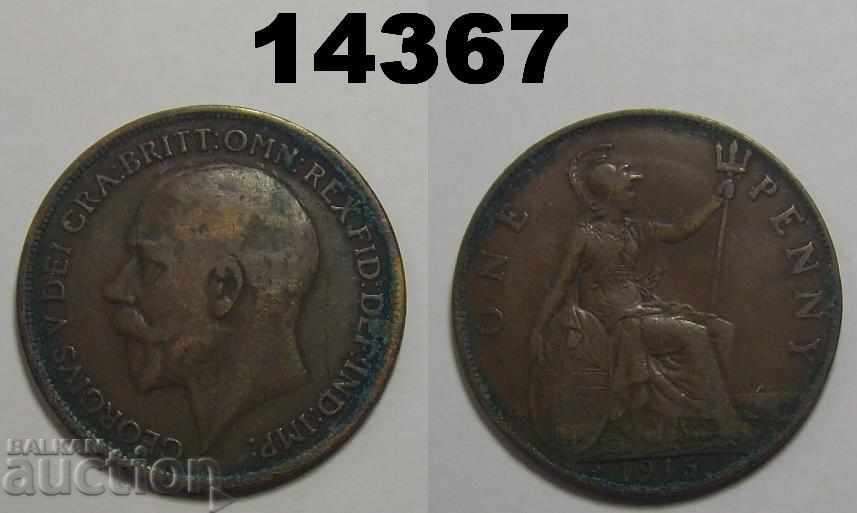 Britain 1 penny 1915 coin