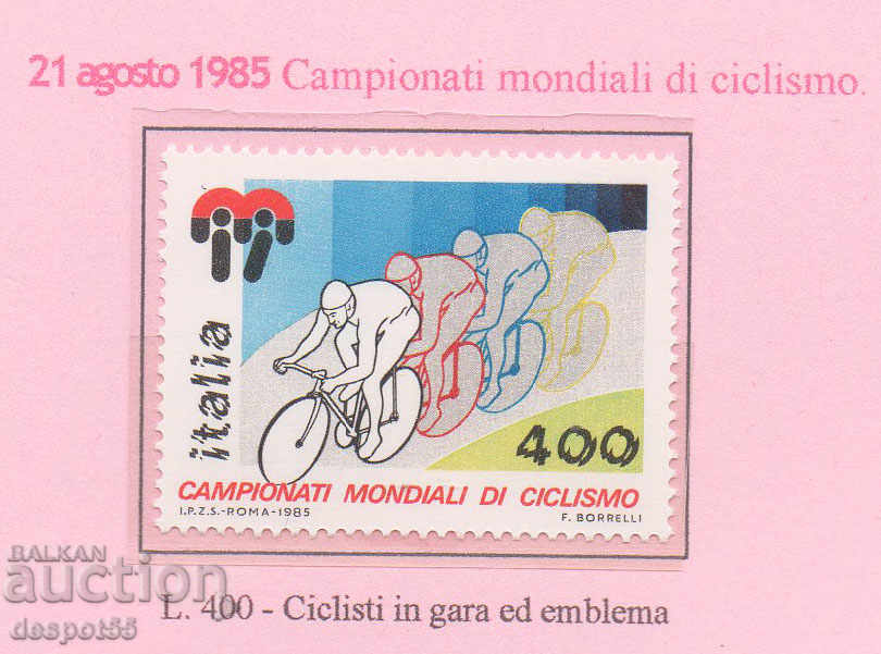 1985. Ιταλία. Παγκόσμιο Πρωτάθλημα Ποδηλασίας.
