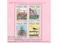 1985. Italy. Nature conservation. Block.