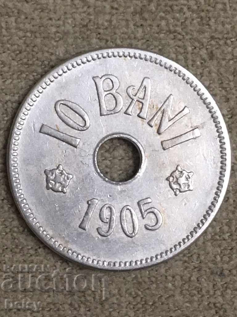 Ρουμανία 10 λουτρά 1905