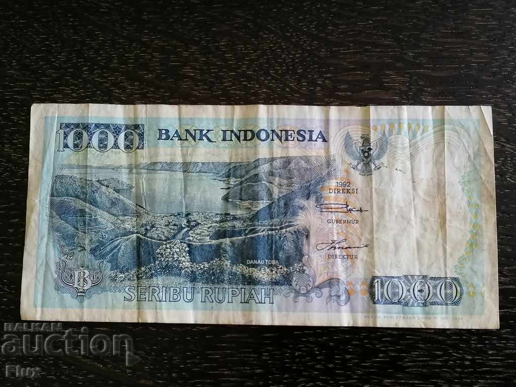 Banknote - Indonesia - 1000 rupiah | 1992 with price 2.50 BGN | € 1.28 Banknote - Indonesia - 1000 rupiah | 1992 with price 2.50 BGN | € 1.28