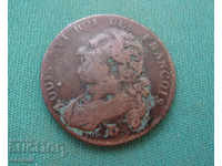 Franța 12 Denier 1782 Monedă rară