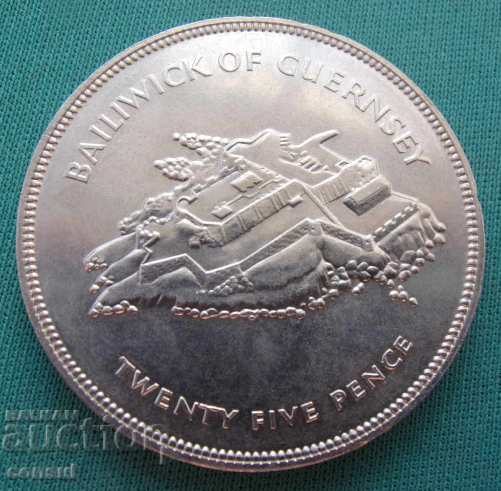 Guernsey 1 Crown 1977 Rare Coin