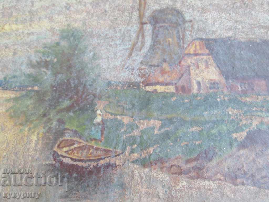 Very old picture drawing Landscape on cardboard with price 25.00 BGN | € 12.78 Very old picture drawing Landscape on cardboard with price 25.00 BGN | € 12.78