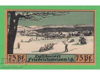 (¯`'•.¸NOTGELD (гр. Friedrichsbrunn) 1921 UNC  -75 пфенига