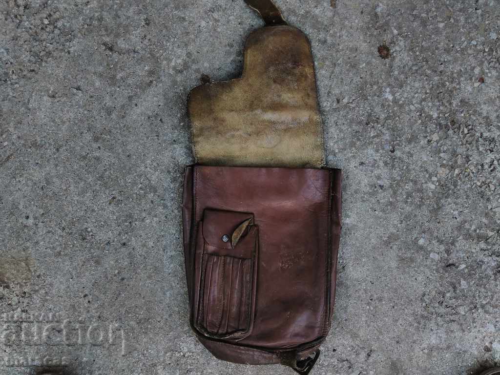 Old leather bag with price 10.00 BGN | € 5.11 Old leather bag with price 10.00 BGN | € 5.11