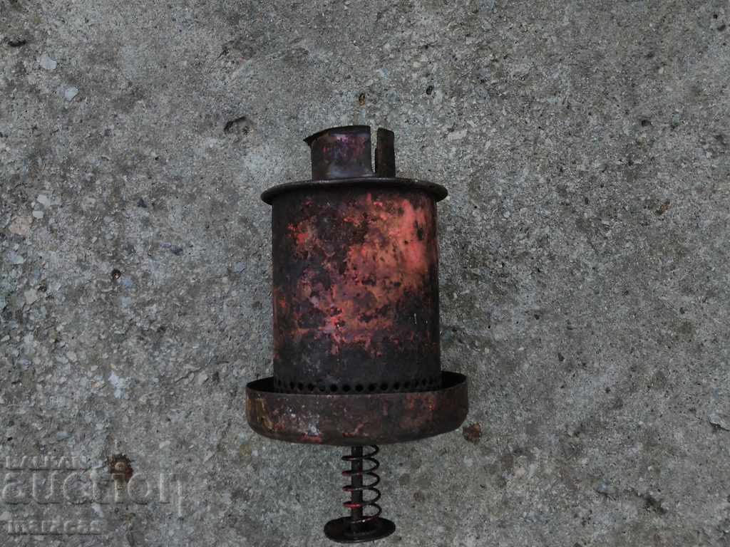 Muffler element of an old tracked tractor