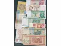 10 banknotes - Belarus, Transnistria, Ukraine - 7 UNC