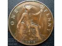 Marea Britanie Penny 1918
