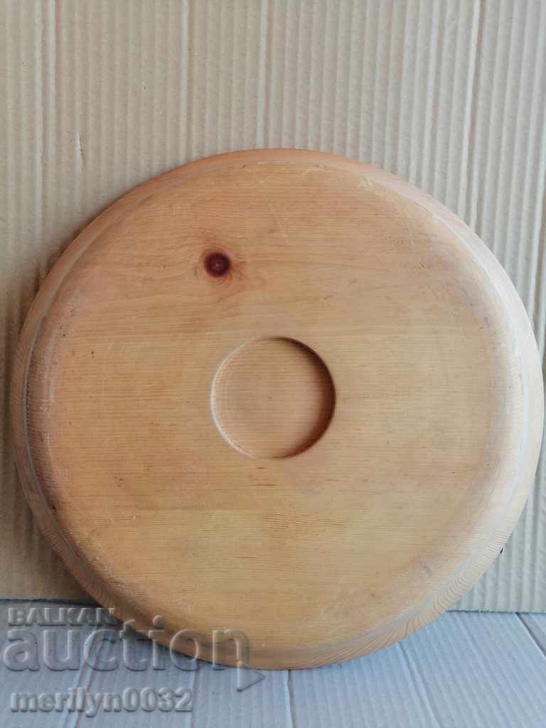 Licitație Placă de castron din tavă din lemn, tanur Licitație Placă de castron din tavă din lemn, tanur