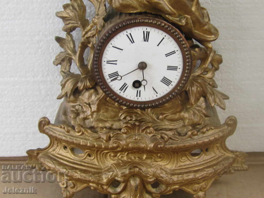 Ceas francez de cămin/budoir, secolul al XIX-lea-Mașină de lucru. cu preț € 100.00 | 195.58 BGN