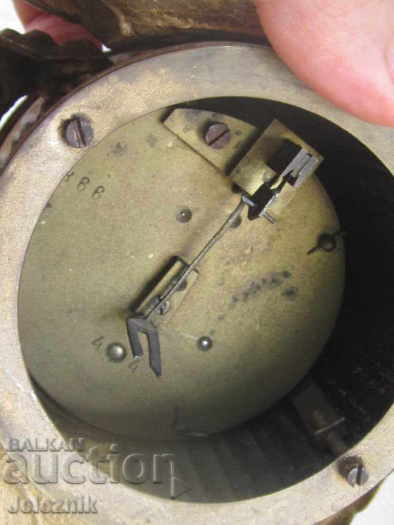 Френски Каминен/Бодуарен Часовник,19 век-Работеща машина. - 5