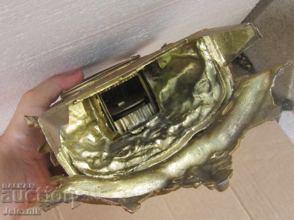 Френски Каминен/Бодуарен Часовник,19 век-Работеща машина. - 6