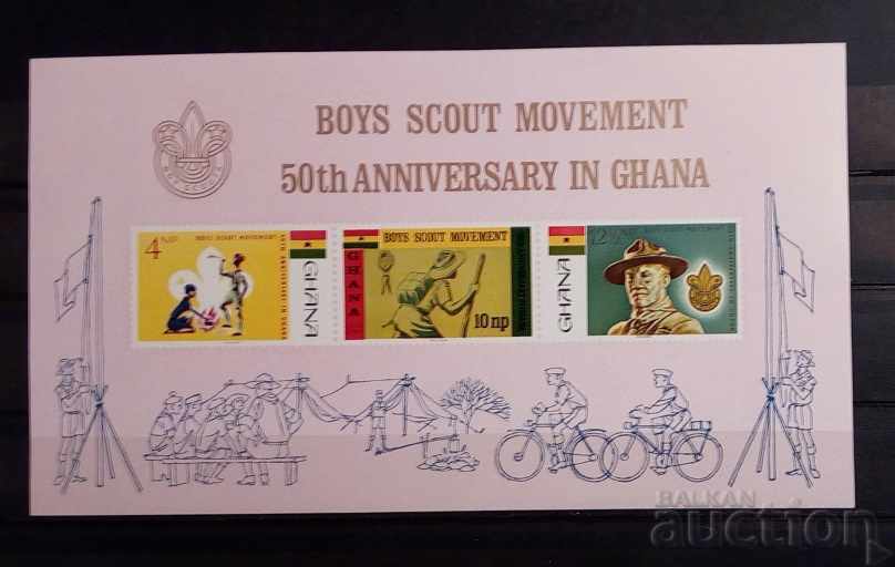 Ghana 1967 Scout Block MNH
