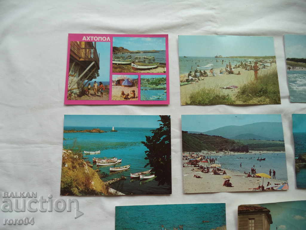 AKHTOPOL - POSTCARDS - 7 PIECES with price 6.29 BGN | € 3.22 AKHTOPOL - POSTCARDS - 7 PIECES with price 6.29 BGN | € 3.22