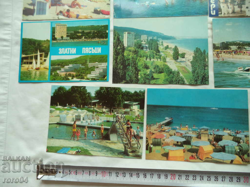 ЗЛАТНИ ПЯСЪЦИ - ПОЩЕНСКИ КАРТИЧКИ - 15 БРОЯ - 5