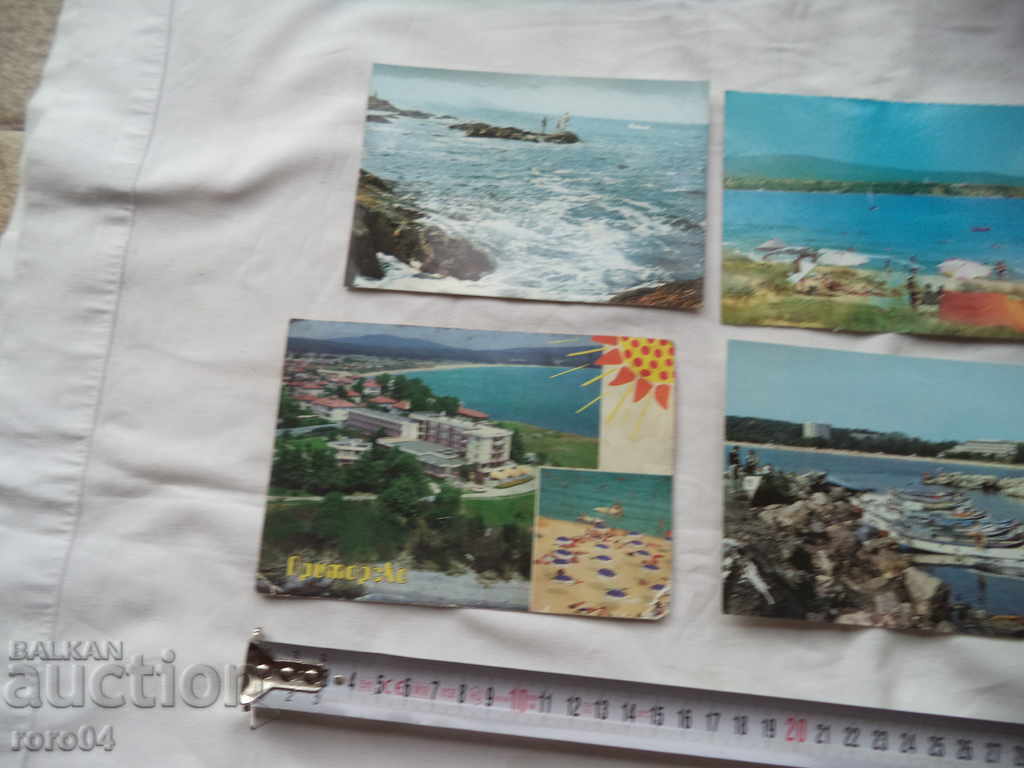 Auction PRIMORSKO - POSTCARDS - 6 PIECES Auction PRIMORSKO - POSTCARDS - 6 PIECES