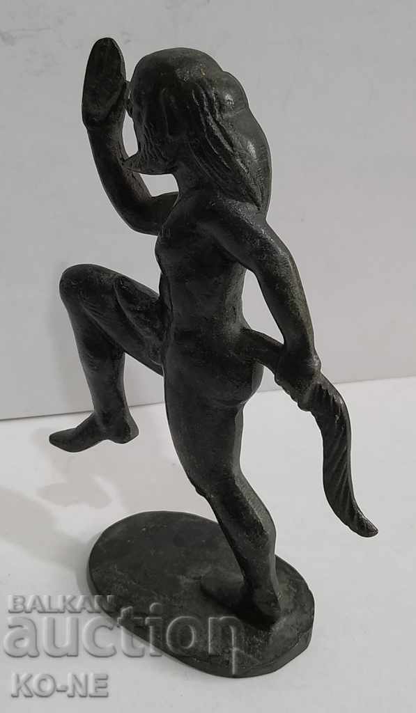 Auction  Bronze Satyr Statuette