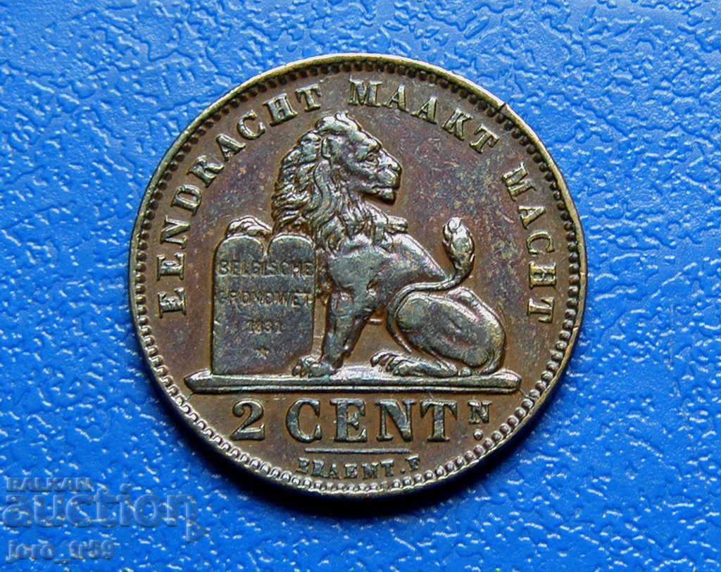 Belgia 2 centimes /2 Centimes/ 1911 - Nr 2