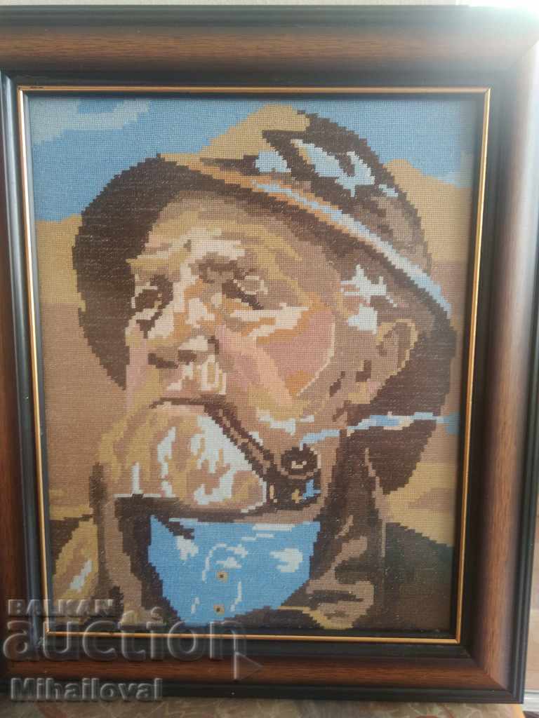 Auction The Old Man with the Pipe Tapestry Auction The Old Man with the Pipe Tapestry