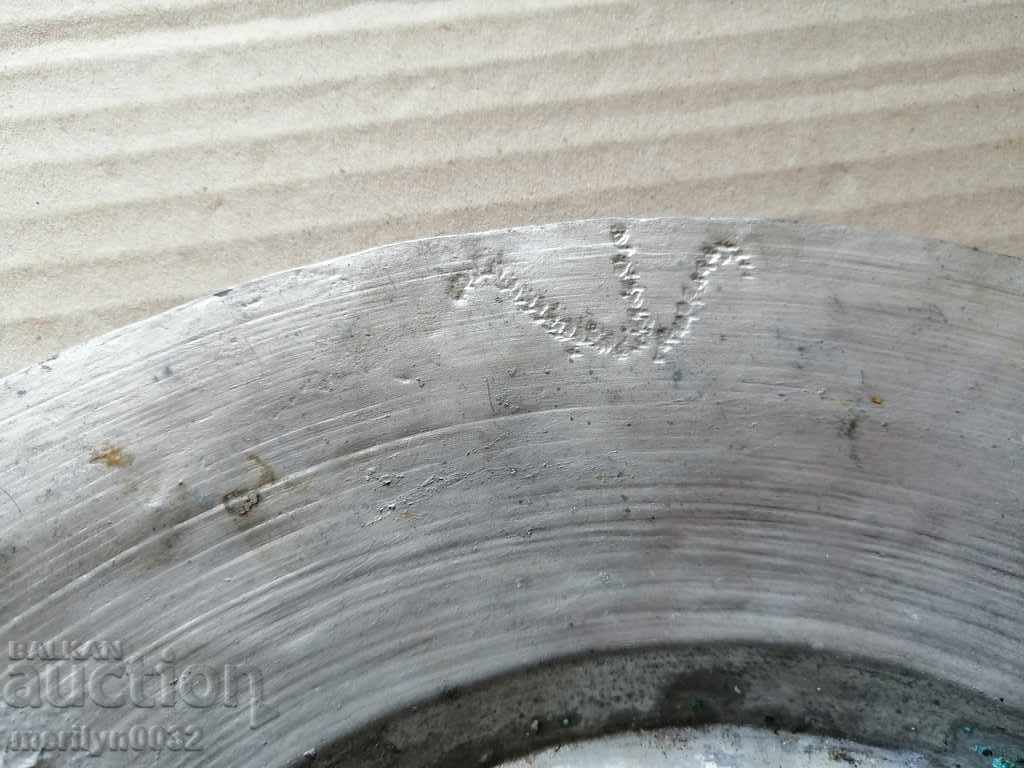 Ancient tin tin, saucer, bowl, tass, copper pot, baker with price 49.00 BGN | € 25.05 Ancient tin tin, saucer, bowl, tass, copper pot, baker with price 49.00 BGN | € 25.05