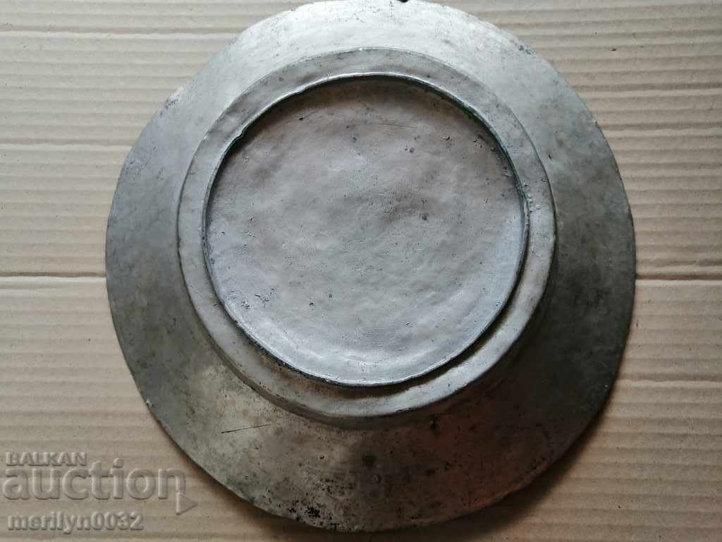 Ancient tin tin, saucer, bowl, tass, copper pot, baker - 5 Ancient tin tin, saucer, bowl, tass, copper pot, baker - 5