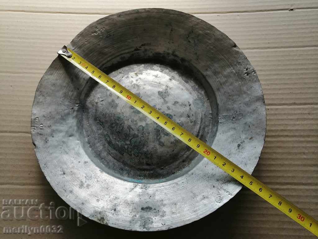 Ancient tin tin, saucer, bowl, tass, copper pot, baker - 6 Ancient tin tin, saucer, bowl, tass, copper pot, baker - 6