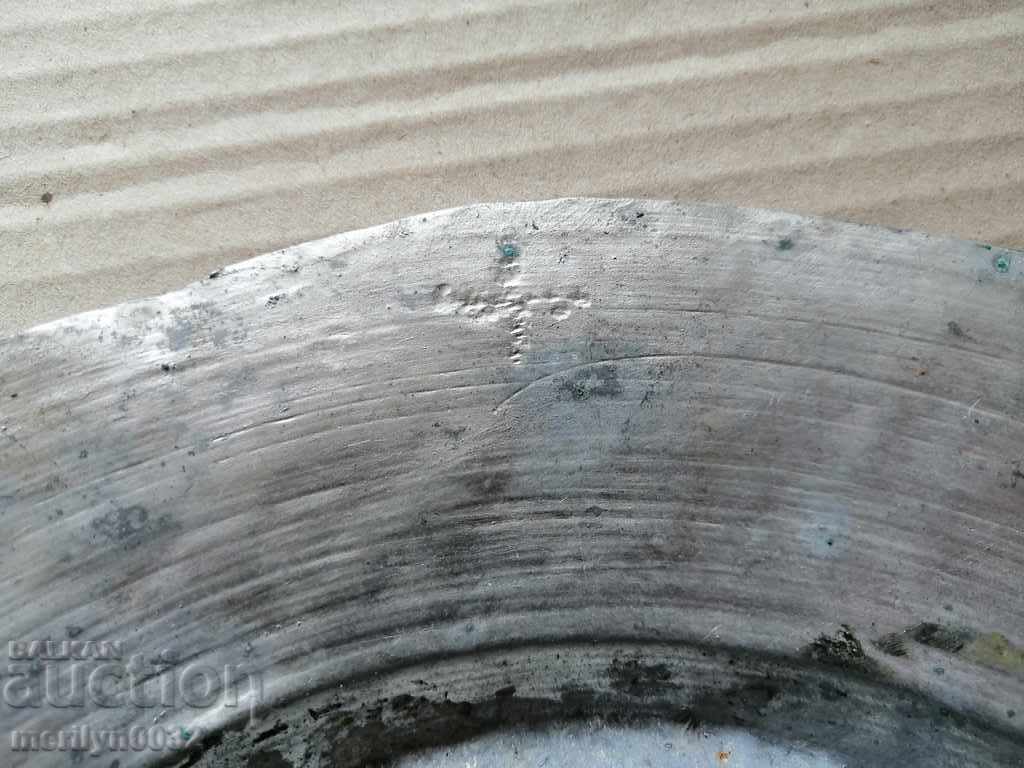 Ancient tin tin, saucer, bowl, tass, copper pot, baker - 7 Ancient tin tin, saucer, bowl, tass, copper pot, baker - 7