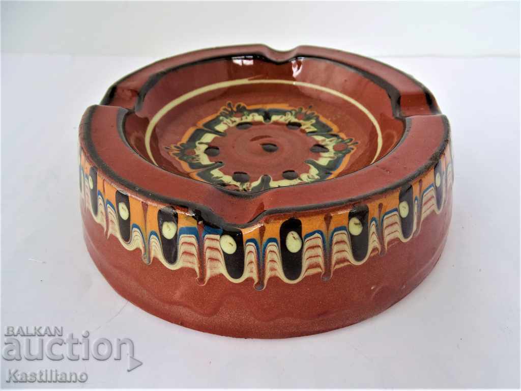 СТАР РИСУВАН КЕРАМИЧЕН  ПЕПЕЛНИК