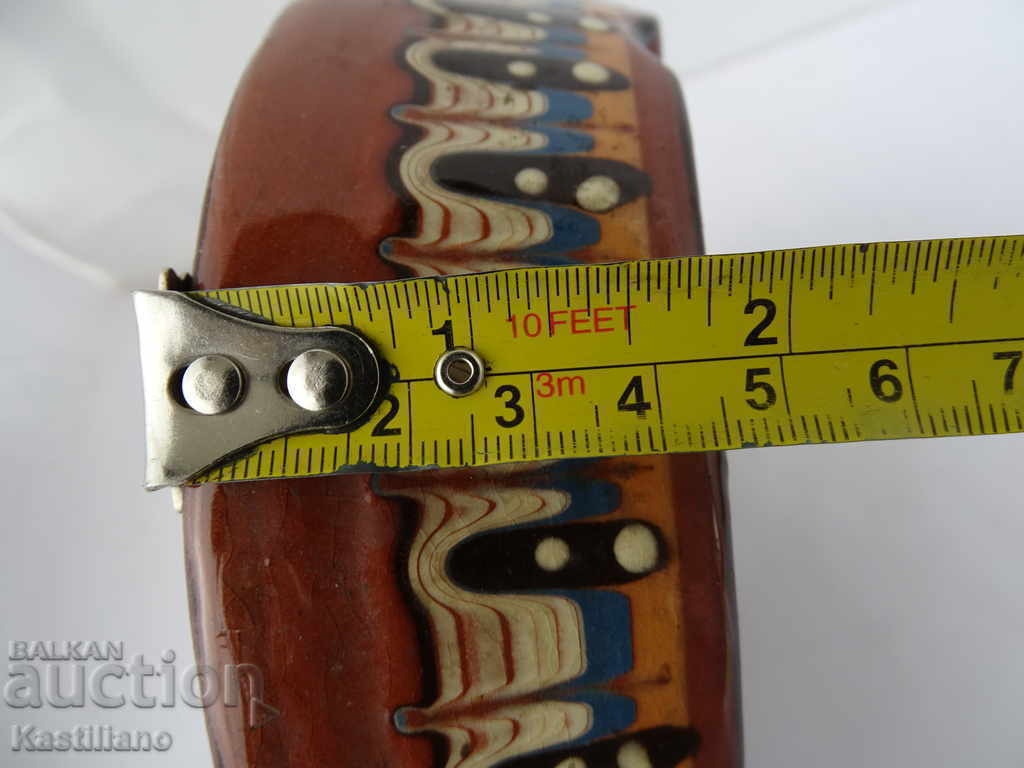 OLD HAND-PAINTED CERAMIC ASHTRAY 2 - 6 OLD HAND-PAINTED CERAMIC ASHTRAY 2 - 6