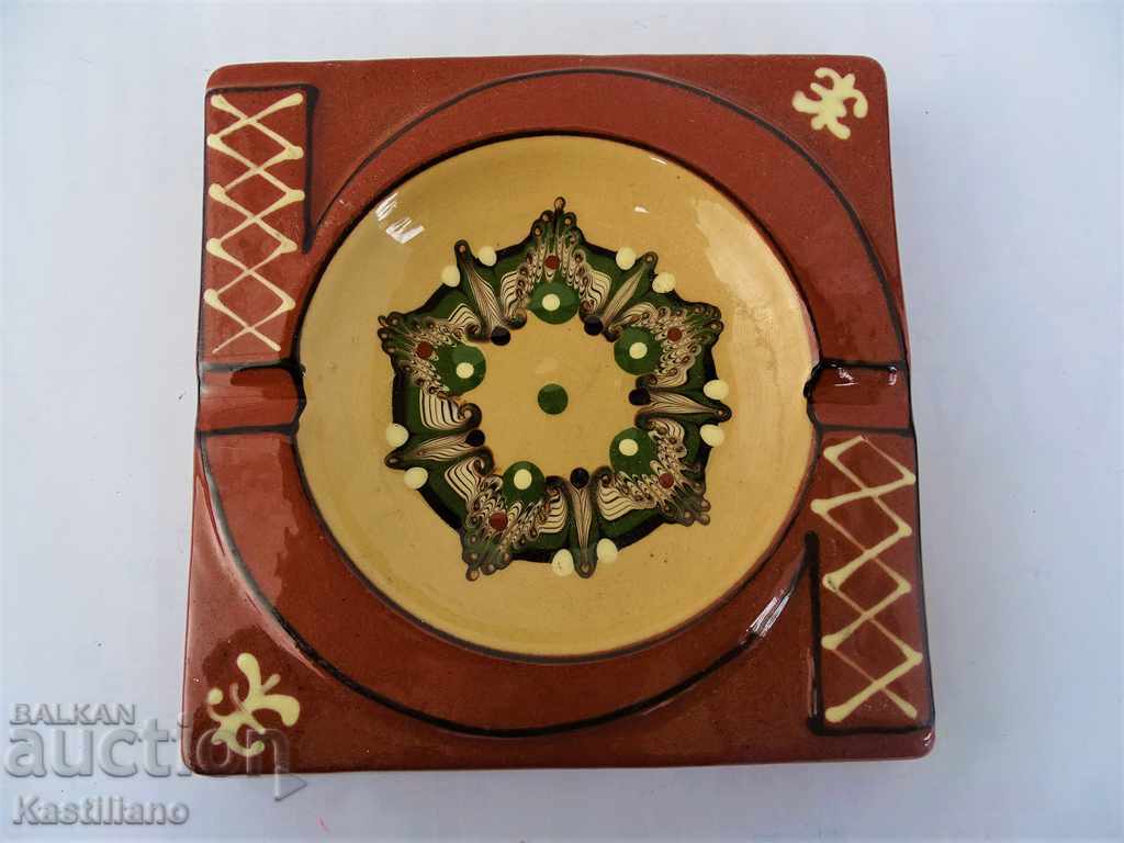 OLD PAINTED CERAMIC ASHTRAY 3 with price 10.00 BGN | € 5.11 OLD PAINTED CERAMIC ASHTRAY 3 with price 10.00 BGN | € 5.11