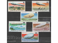 1976. Upper Volta. 75 years of the Zeppelin aircraft.