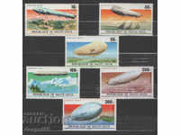 1976. Upper Volta. 75 years of the Zeppelin aircraft.