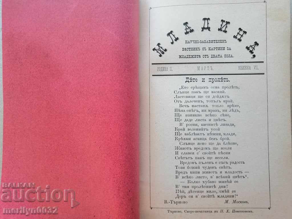 Very rare children's magazine Mladina 1892 with price 64.00 BGN | € 32.72 Very rare children's magazine Mladina 1892 with price 64.00 BGN | € 32.72