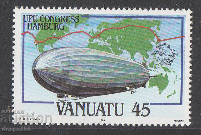1984. Вануату. Конгрес на UPU, Хамбург. Надпечатка.