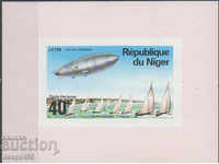 1976. Niger. Aeronava Zeppelin. Bloc.