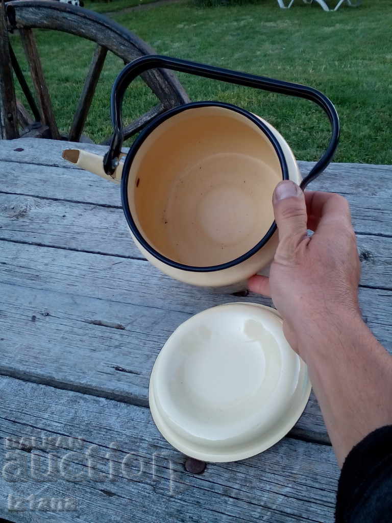 Old enamel teapot - 6 Old enamel teapot - 6