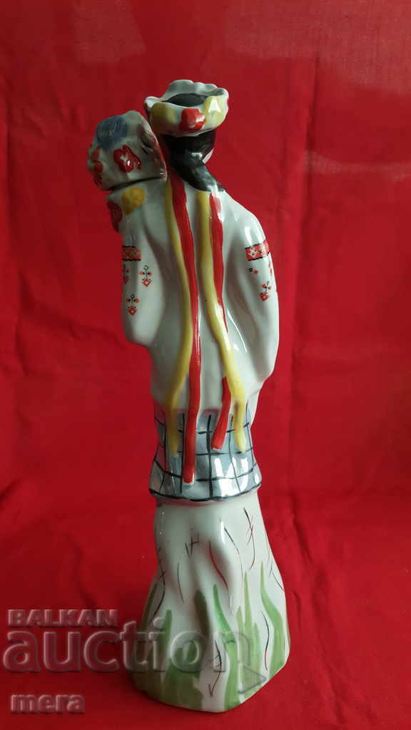 Auction Old Ukrainian porcelain bottle of vodka Auction Old Ukrainian porcelain bottle of vodka