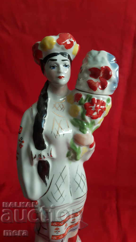 Delivery of Old Ukrainian porcelain bottle of vodka Delivery of Old Ukrainian porcelain bottle of vodka