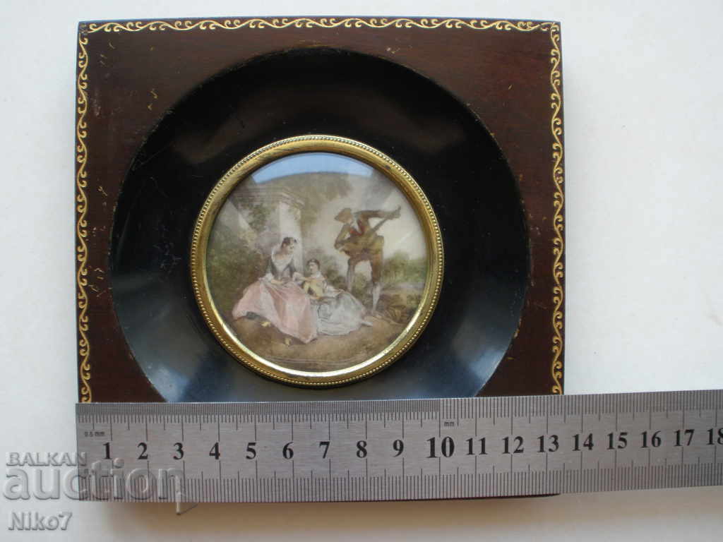 Παράδοση Παλιά πάνελ, μινιατούρα, διακόσμηση τοίχου.