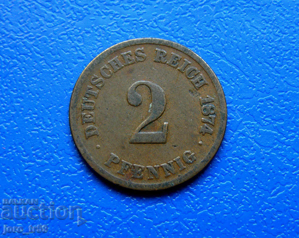 Germany 2 Pfennig 1874C