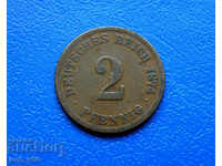 Germania 2 Pfennig 1874C