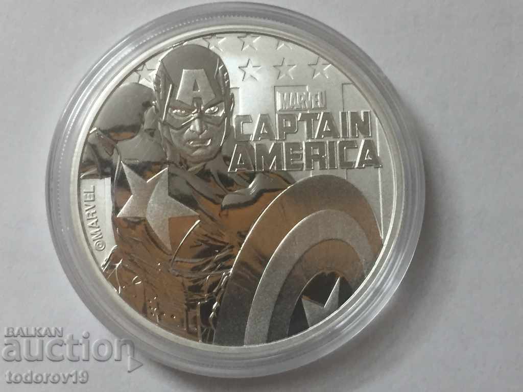 Auction 1 oz Silver Marvel - CAPTAIN AMERICA - 2019 Auction 1 oz Silver Marvel - CAPTAIN AMERICA - 2019