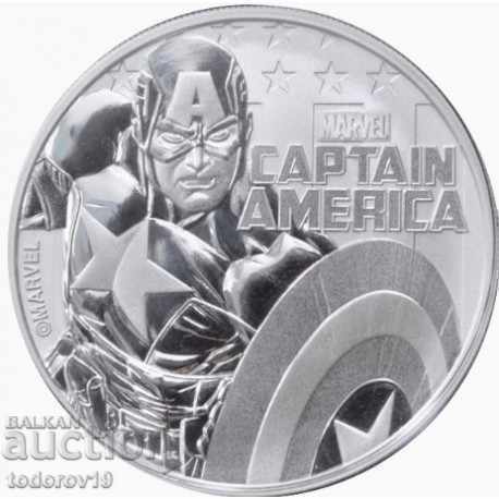 1 oz Silver Marvel - CAPTAIN AMERICA - 2019 1 oz Silver Marvel - CAPTAIN AMERICA - 2019