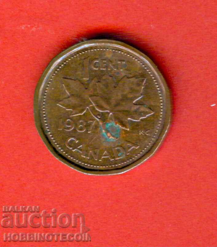 CANADA CANADA 1 cent - numărul 1989 - YOUNG QUEEN