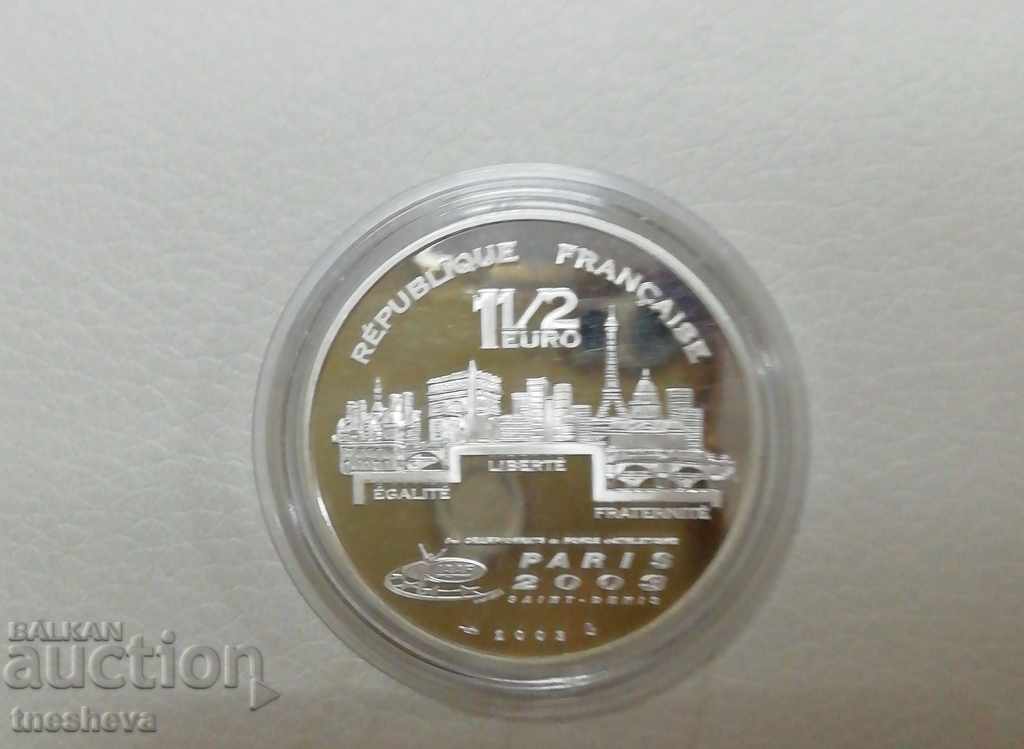 Delivery of 1 1/2 EURO 2003 France Proof Silver Delivery of 1 1/2 EURO 2003 France Proof Silver
