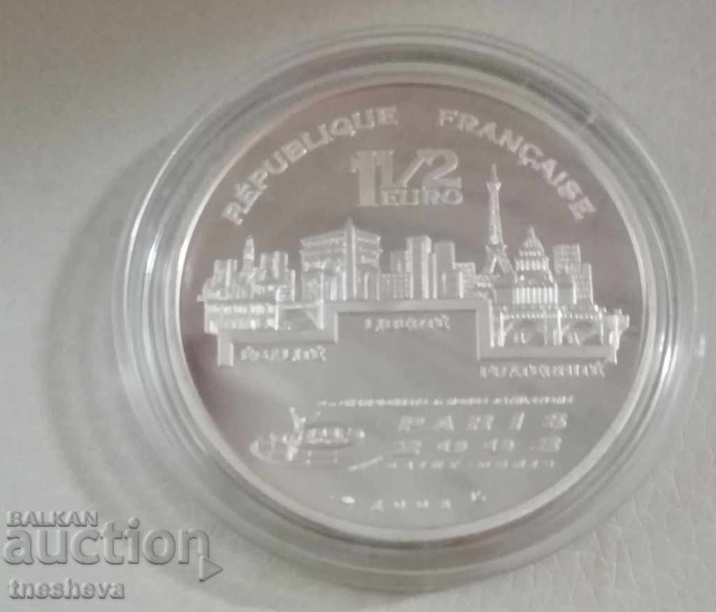 1 1/2 EURO 2003 France Proof Silver - 5 1 1/2 EURO 2003 France Proof Silver - 5
