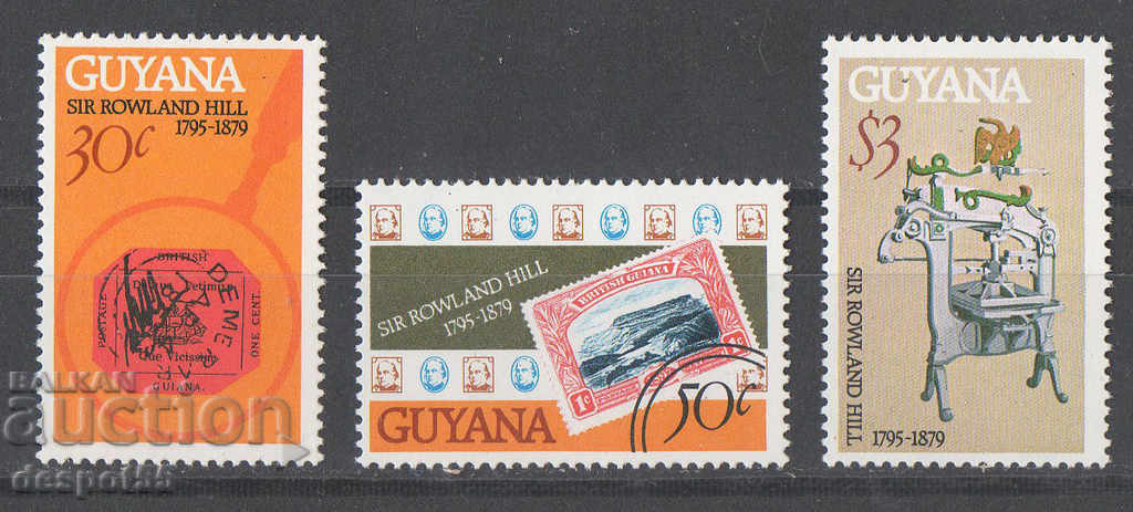 1979. Guyana. 100 years since the death of Sir Rowland Hill.