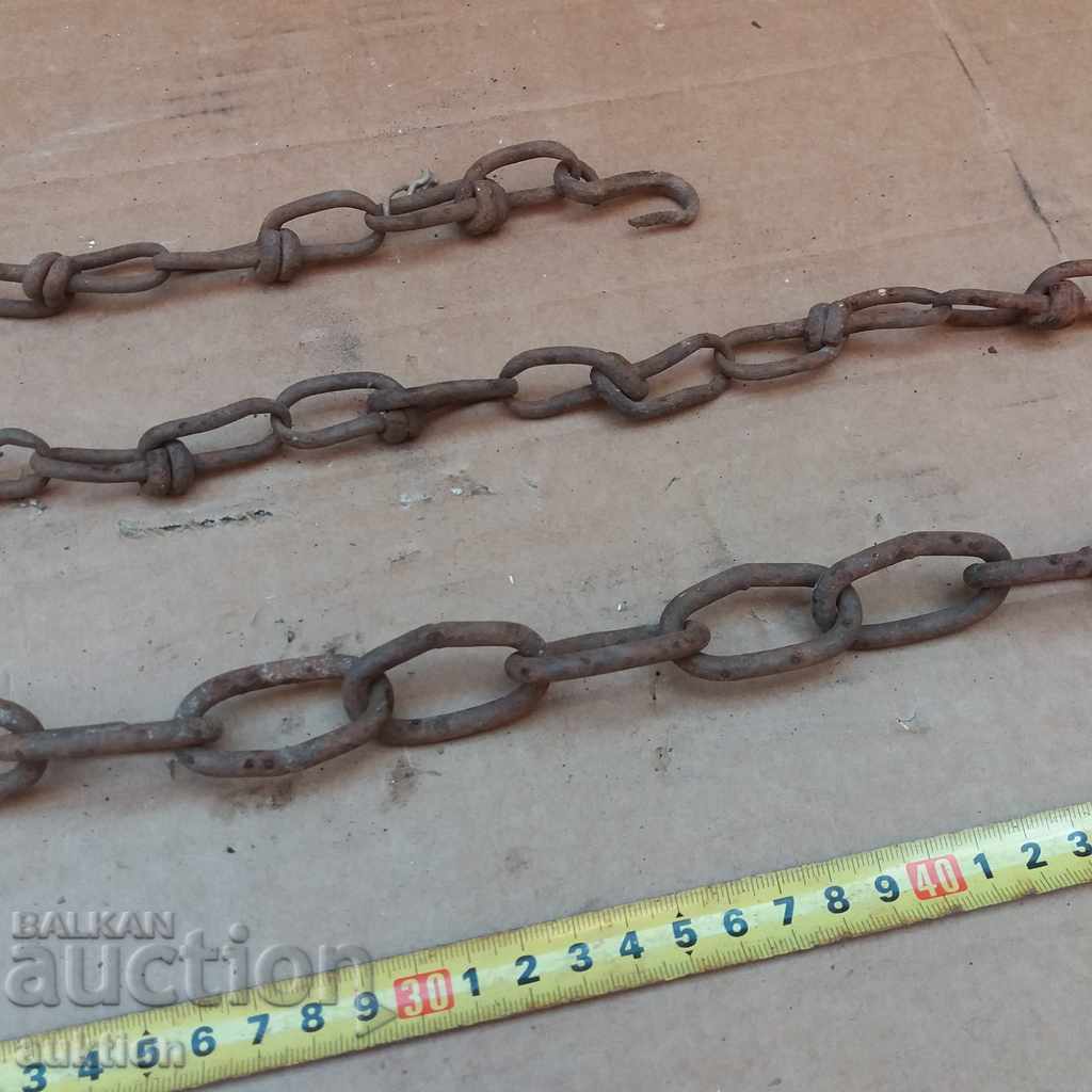 OLD FORGED CHAIN, DECORATION CHAIN - 5 OLD FORGED CHAIN, DECORATION CHAIN - 5
