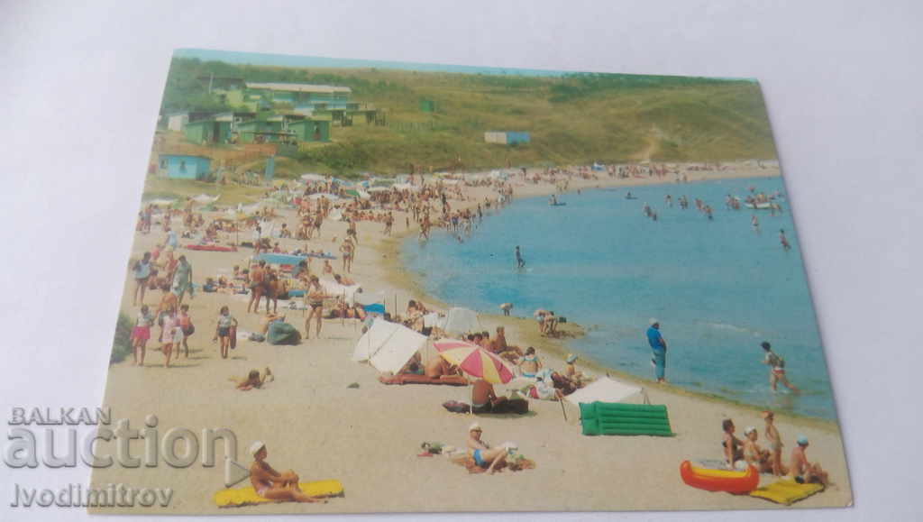Postcard Chernomorets The Beach 1975